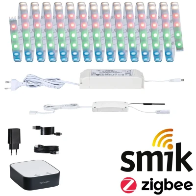 Afbeelding van 5179 smik Gateway + MaxLED500 RGBW Paulmann Home Pakket Smart System 40 W Zilver