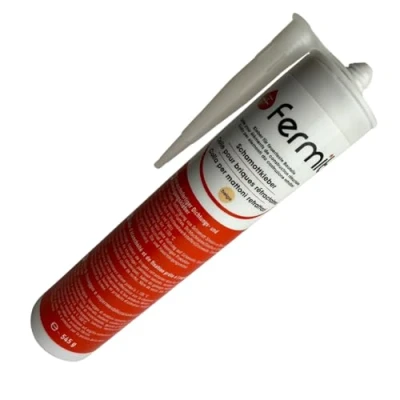 Afbeelding van Chamot en dichtsnoerlijm FERMIT HT 1100 tot 1.100 C kleur beige patroon 310 ml