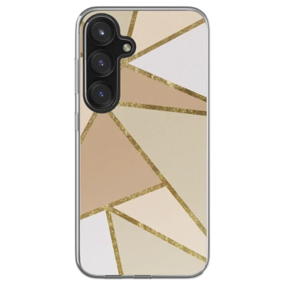 Afbeelding van imoshion hoesje Geschikt voor Samsung Galaxy S25 Design Graphic Beige