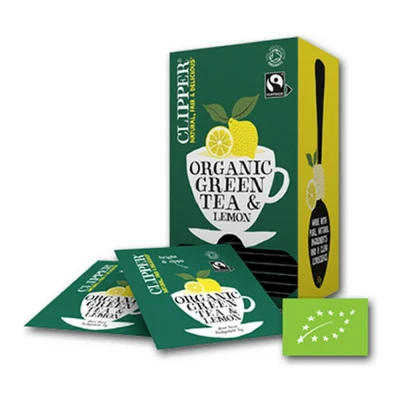 Afbeelding van Clipper Green Tea Lemon Bio 6 x 25 stuks