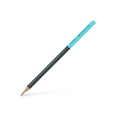 Afbeelding van Faber Castell Grip 2001 grafietpotlood two tone zwart/turquoise FC 517012