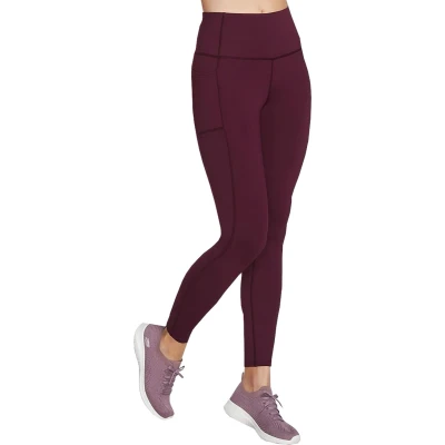 Afbeelding van Skechers Go Walk High Waisted Legging W03LG30B DKPR, Vrouwen, Purper, Leggings, maat: XS