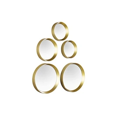 Afbeelding van MIRRORS AND MORE Sierspiegel VIVIEN Wandspiegel, rond (set, 5 stuks)