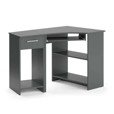 Afbeelding van Vicco Hoekbureau Odin, Antraciet, 83 x 76 cm Set met PC kast