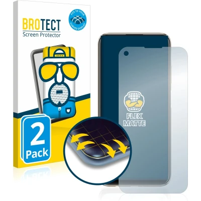 Afbeelding van BROTECT Screenprotector voor Huawei P40 lite Folie Beschermfolie matte volledig dekking (2 Stuks)