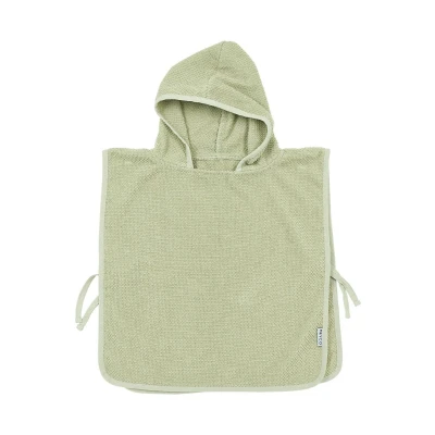 Afbeelding van Meyco Badponcho Popcorn 1 3 Jaar Soft Olive