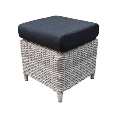 Afbeelding van AVH Voetenbank 45x45xH45 cm wit grijs
