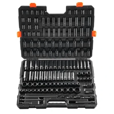 Afbeelding van VEVOR doppenset 130 delig 3/8 1/2 inch SAE metrische aandrijfafnemer