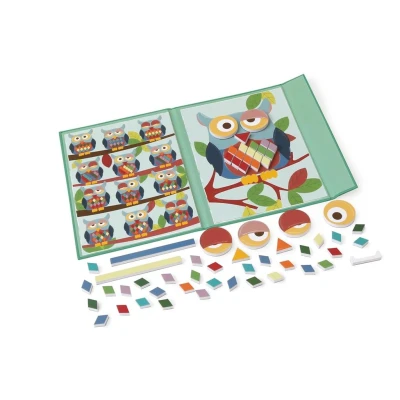 Afbeelding van Scratch Magneetpuzzel kleuren en vormen uil