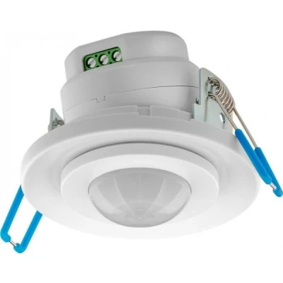 Afbeelding van Goobay infrarood bewegingsmelder voor inbouw aan het plafond; 360 detectie, 8 m bereik, gebruik binnenshuis (IP20), geschikt LED&#039;s