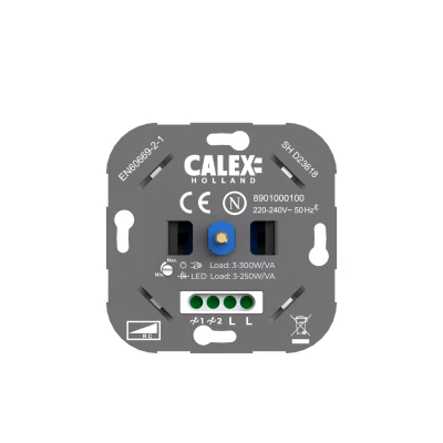 Afbeelding van Calex LED Wanddimmer Universele Inbouw Dimmer 3 250W Fase afsnijding