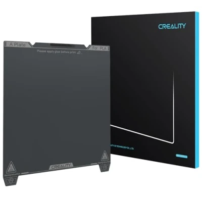 Afbeelding van Creality Officiële K1C PEI Bouwplaat met Mondstukreiniger 235x235mm Glad Oppervlak Flexibel Verenstaal Platform voor Ender 3 V3 SE/3V3 KE/Ender 3S1/3S1 Pro/Ender 3V2 Neo/K1 (Geen Zachte Magnetische)