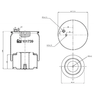 Afbeelding van Febi Bilstein Veerbalg 101739