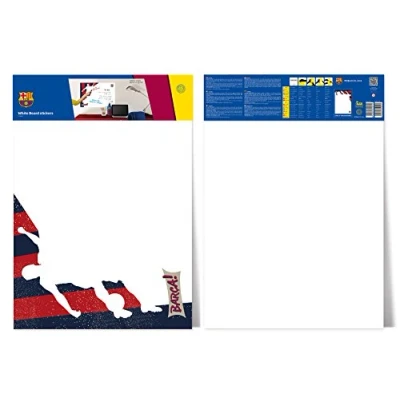 Afbeelding van FC Barcelona White Board player Muursticker 45 x 65 cm Multi