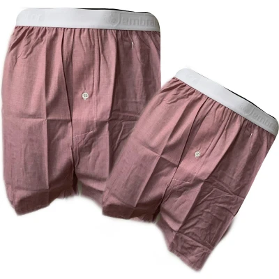 Afbeelding van Embrator 2 stuks mannen Boxershorts geweven katoen rood/wit maat 3XL