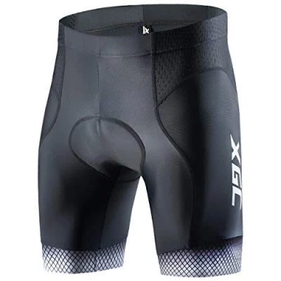 Afbeelding van XGC Korte fietsbroek voor heren, elastische ademende 4D spons zitkussens met een hoge dichtheid