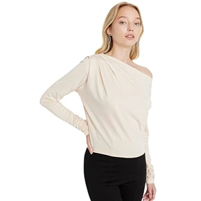 Afbeelding van Trendyol Bruine Asymmetrische Kraag Soepele Gebreide Blouse Twoaw21Bz1383