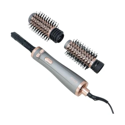 Afbeelding van JOCCA 3 in 1 haardrogerborstel droger, krultang en volumegever temperaturen, 2 snelheden, roterende kop verwisselbare borstels 1000 1200 W
