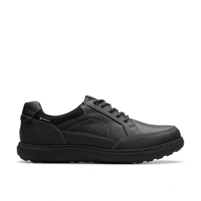 Afbeelding van Clarks Premium Heren Mapstone loGTX, Zwart leer, 9.5 UK, leder, 42 EU