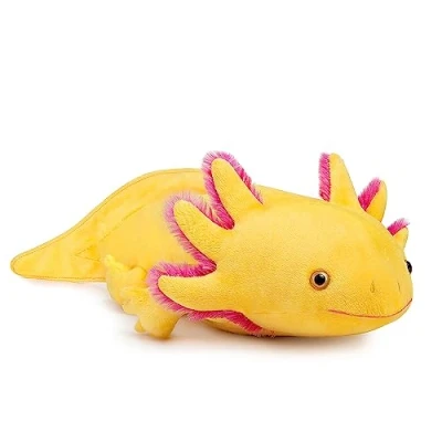 Afbeelding van lilizzhoumax axolotl pluche dier, 51 cm, simulatie dier Axolotl, schattig zacht speelgoed, poppen, wilde dieren, cadeau voor kinderen en vrienden