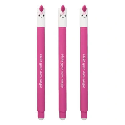Afbeelding van EBERHARD FABER 599036 Rollerball uitwisbaar eenhoorn, 3 Animal Erase it pennen, gelpen blauw 0,7 mm