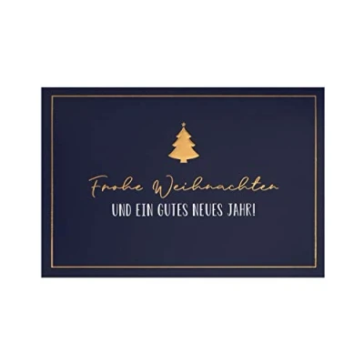 Afbeelding van bsb Wenskaart kerstkaart&quot;Vrolijk Kerst&quot; met kleine dennenboom