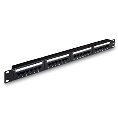 Afbeelding van AISENS A141 0307 Patchpaneel 24 Port RJ45 (19, 1U, Dual IDC) zwart