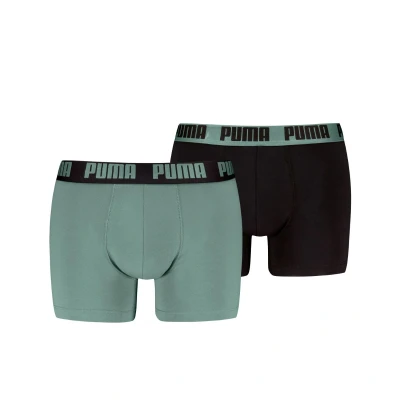 Afbeelding van Puma Boxershorts Everyday Basic 2 pack Dark Sage / Black XL