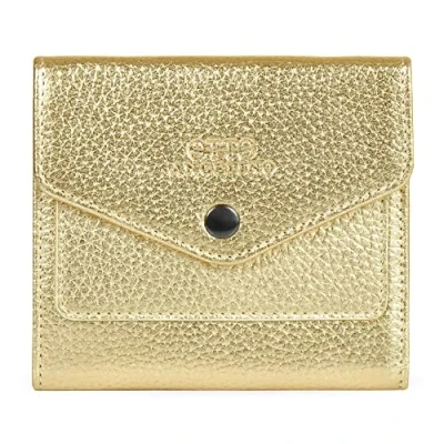 Afbeelding van Otto Angelino Lederen Portemonnee in een Envelop Design RFID Bescherming Unisex (Gold)