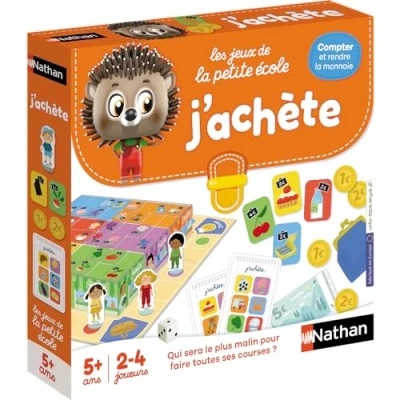Afbeelding van Nathan La Petite École Ik koop koopman spel leren tellen, optellen en educatief voor kinderen vanaf 5 jaar