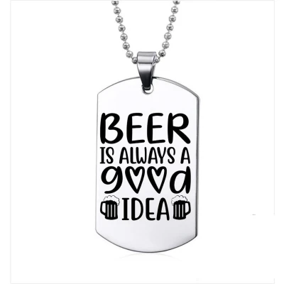 Afbeelding van Ketting RVS Beer Is Always A Good Idea