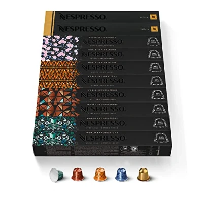 Afbeelding van NESPRESSO Origineel, selectie van espresso en Lungo koffie, lichte tot donkere roosters, 100 koffiecapsules