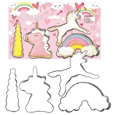 Afbeelding van ScrapCooking Uitstekers Unicorn Set/4