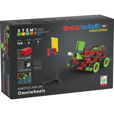 Afbeelding van fischertechnik education Uitbreidingsmodule robot Robotics: Add On Omniwheels 559898