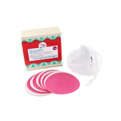 Afbeelding van Lamazuna Make up verwijder pads wasbaar 10st in box