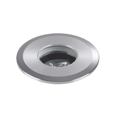 Afbeelding van Nova Luce, Tuinverlichting, BANG LED inbouw vloerlamp nikkel 1W IP67 warm wit 4,2x4,2x7cm 9203113 (IP67)