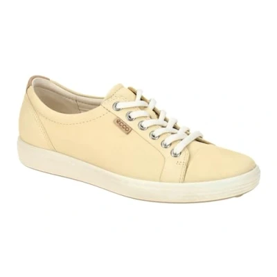 Afbeelding van ECCO SOFT 7 Sneakers laag, Dames, Maat: 39, Straw Nubukleer