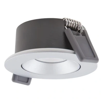 Afbeelding van Ledvance inbouwspot led 4w 320lm 3000k cri90 21 40 dimbaar inbouw zwenkbaar ip23 beh zilver xh 81x35mm 4099854000102
