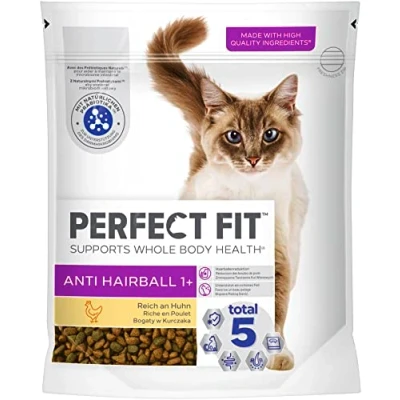 Afbeelding van Inhoud: 6x750g Perfect Fit Anti Hairball 1+ Rijk in Kip Droog Kattenvoer