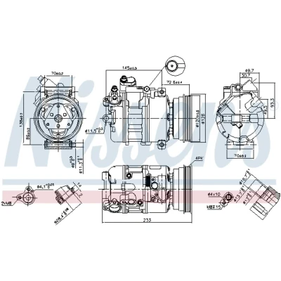 Afbeelding van Nissens Airco compressor 89112