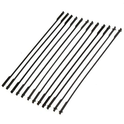 Afbeelding van MASUNN 12pcs 5 Inch 10/15/18/24 TPI 125mm Pinned Scroll Saw Blade Hout Werken Vermogen Gereedschap Accessoires