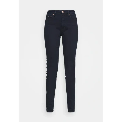 Afbeelding van Tommy Hilfiger dames Sylvia high waist skinny jeans met stretch in de kleur Indigo, maat: W24/L34