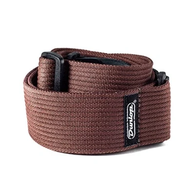 Afbeelding van Dunlop D27 01BR Ribbed Cotton Strap Chocolate gitaarband