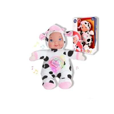 Afbeelding van Babypop Pluche met Geluid Koe 8411865183135