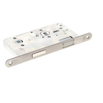 Afbeelding van Dom Toiletslot magnetisch met RVS voorplaat 20 x 235mm Exclusief sluitplaat doornmaat 60mm