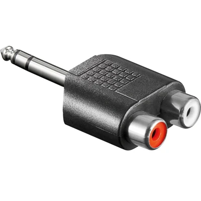 Afbeelding van Jack naar tulp adapter Goobay