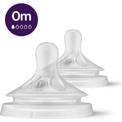 Afbeelding van Philips Avent Fles Spenen Natuurlijke Zuigreflex 2 stuk 0 maand T1