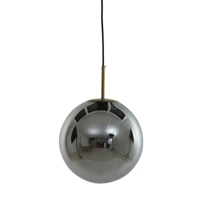 Afbeelding van Light &amp; Living Medina hanglamp Ø40 cm smoke glas/antiek brons Glas