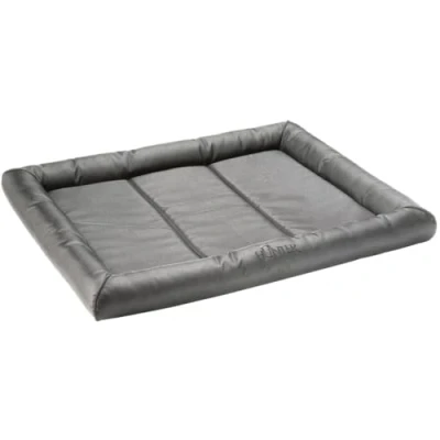 Afbeelding van HUNTER Vermont Hondenmat, polyester, robuust en vuilafstotend, gevoerd, 90 x 60 cm, grijs