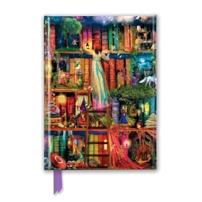 Afbeelding van Treasure Hunt Bookshelves Foiled Notebook